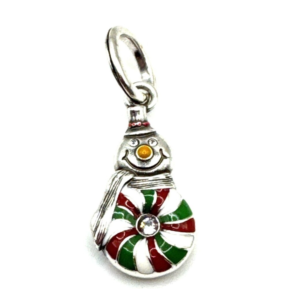 Brighton Peppermint Frost Snowman Frosty Christmas Holiday Pendant Charm MSRP$30